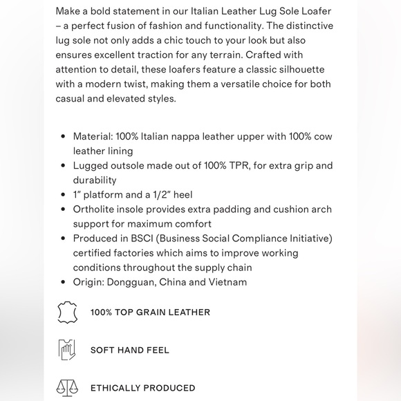 Quince Cream Loafers with Black Soles - Picture 3 of 16